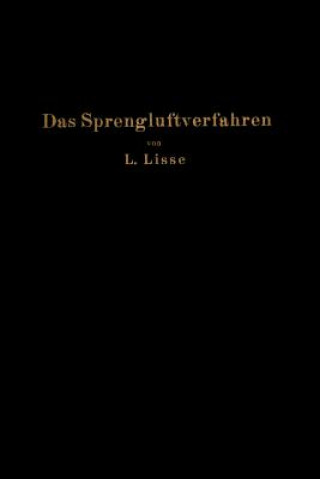 Kniha Das Sprengluftverfahren Leopold Lisse