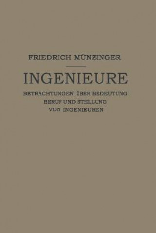 Knjiga Ingenieure Friedirch Münzinger