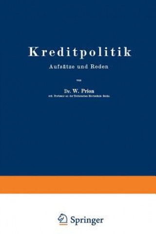 Knjiga Kreditpolitik W. Prion