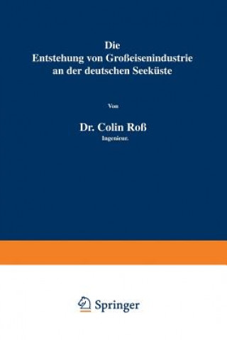 Kniha Die Entstehung Von Gro eisenindustrie an Der Deutschen Seek ste Colin Roß