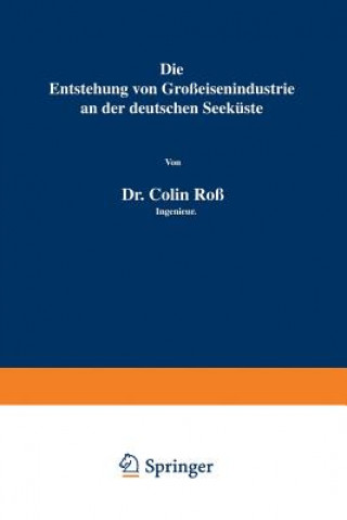 Livre Die Entstehung Von Gro eisenindustrie an Der Deutschen Seek ste Colin Roß