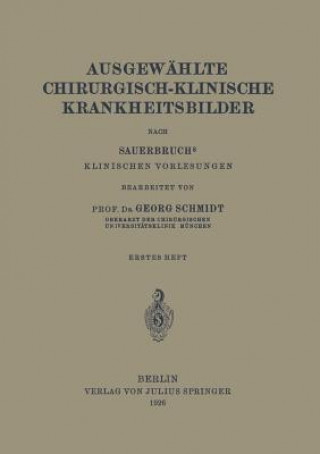 Carte Ausgewahlte Chirurgisch-Klinische Krankheitsbilder Georg Schmidt