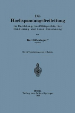 Книга Hochspannungsfreileitung Karl Stöckinger