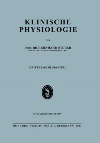 Kniha Klinische Physiologie Berhard Stuber