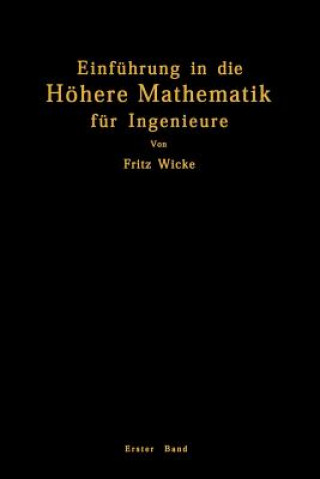 Kniha Einf hrung in Die H here Mathematik Fritz Wicke