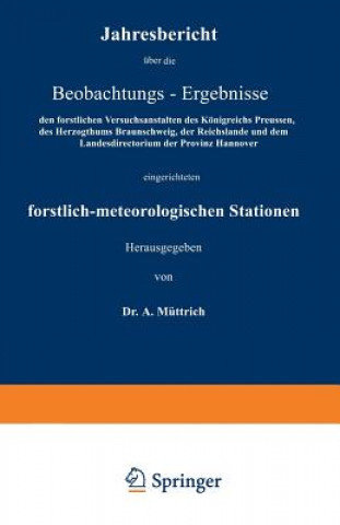 Knjiga Jahresbericht UEber Die Beobachtungs-Ergebnisse A. Müttrich