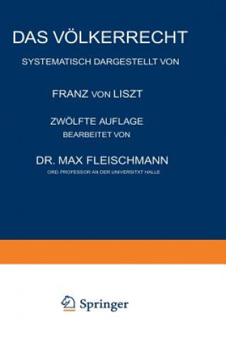 Kniha Das V lkerrecht Franz von Liszt