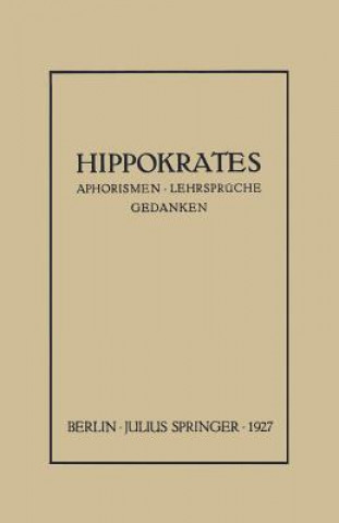 Book Hippokrates NA Hippokrates
