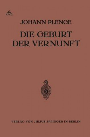 Buch Die Geburt Der Vernunft Johann Plenge