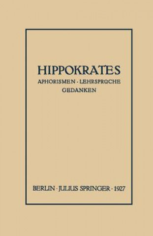 Kniha Hippokrates Arnold Sack