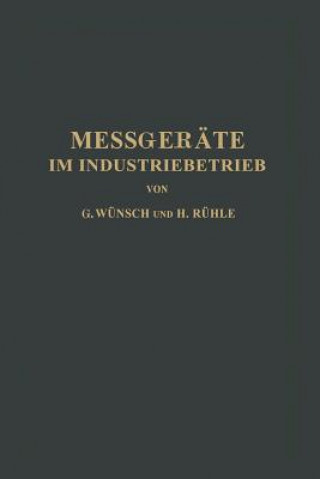 Książka Messgerate Im Industriebetrieb Guido Wünsch