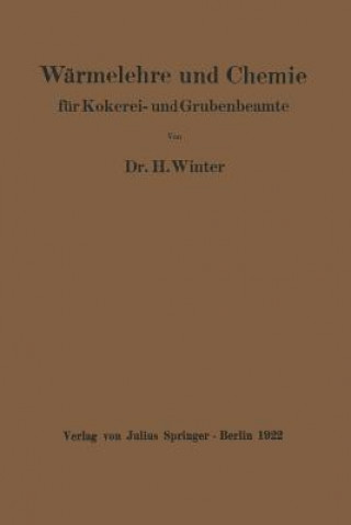 Carte W rmelehre Und Chemie H. Winter