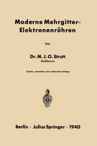 Könyv Moderne Mehrgitter-Elektronenr hren NA Strutt