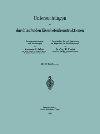 Carte Untersuchungen an Durchlaufenden Eisenbetonkonstruktionen H. Scheit