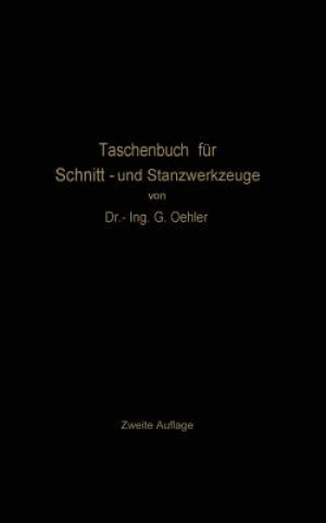 Könyv Taschenbuch F r Schnitt- Und Stanzwerkzeuge G. Oehler