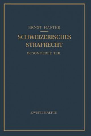 Carte Schweizerisches Strafrecht Ernst Hafter