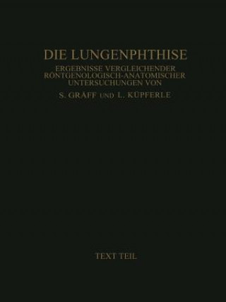 Knjiga Die Lungenphthise Siegfried Gräff