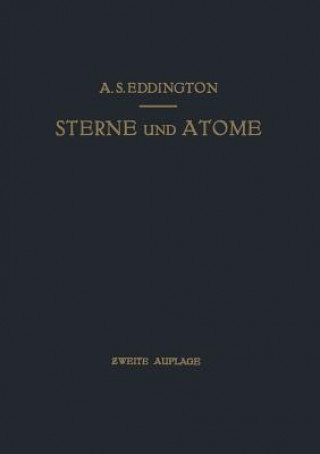 Kniha Sterne Und Atome Arthur Stanley Eddington