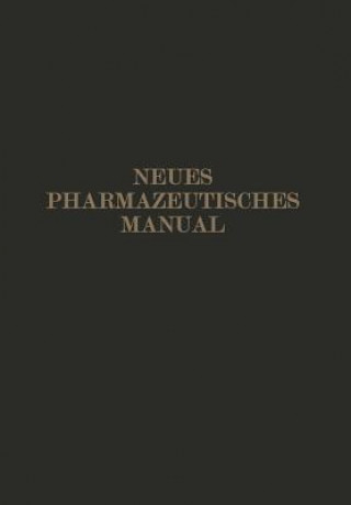 Kniha Neues Pharmazeutisches Manual Eugen Dieterich