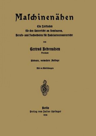 Książka Maschinen hen Gertrud Behrendsen