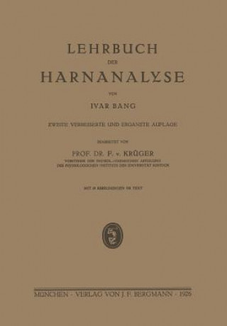 Carte Lehrbuch Der Harnanalyse Ivar Bang