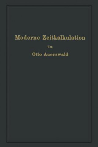 Carte Moderne Zeitkalkulation Otto Auerswald