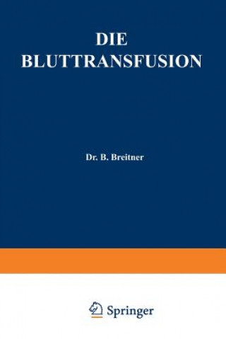 Book Die Bluttransfusion Burghard Breitner