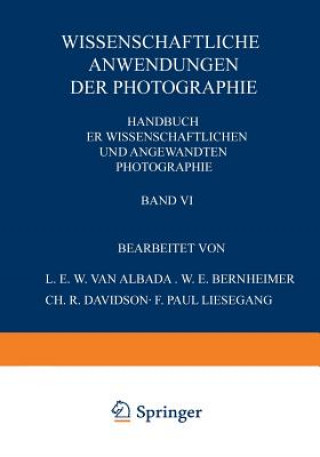 Könyv Wissenschaftliche Anwendungen Der Photographie NA Albada