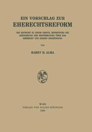 Carte Vorschlag Zur Eherechtsreform H.H. Alma