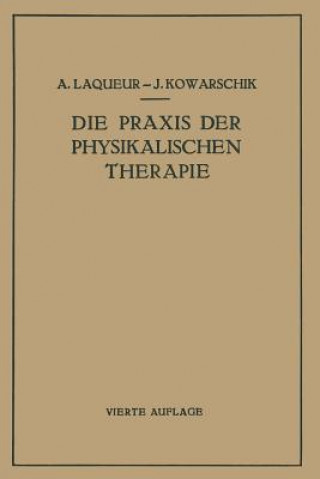 Kniha Die Praxis Der Physikalischen Therapie A. Laqueur