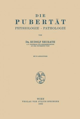 Knjiga Die Pubertat Rudolf Neurath