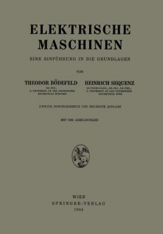 Kniha Elektrische Maschinen Theodor Bödefeld