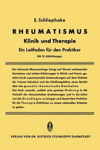 Kniha Rheumatismus Erwin Schliephake