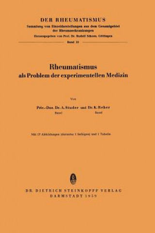 Livre Rheumatismus A. Studer