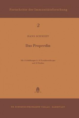 Kniha Das Properdin H. Schmidt