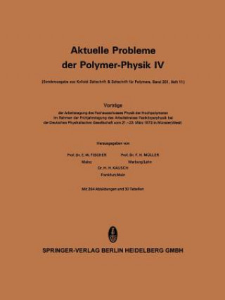 Kniha Aktuelle Probleme Der Polymer-Physik E. W. Fischer