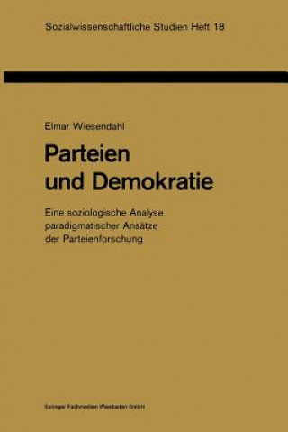 Book Parteien Und Demokratie Elmar Wiesendahl