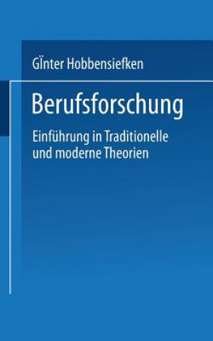 Knjiga Berufsforschung Günter Hobbensiefken