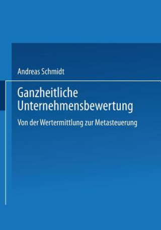 Book Ganzheitliche Unternehmensbewertung Andreas Schmidt