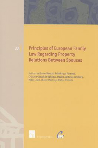 Książka Principles of European Family Law Regarding Property Relations Between Spouses Katharina Boele Woelki