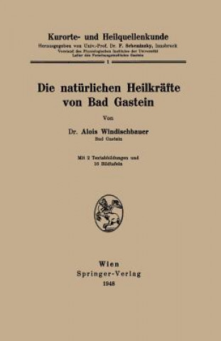 Książka Kurorte- Und Heilquellenkunde Alois Windischbauer