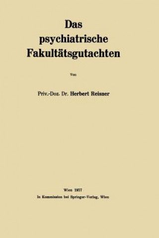 Carte Das Psychiatrische Fakultatsgutachten Herbert Reisner