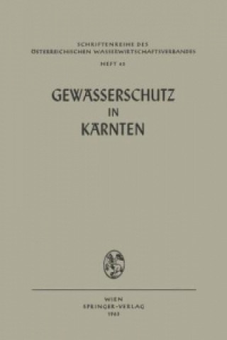 Buch Gewässerschutz in Kärnten 