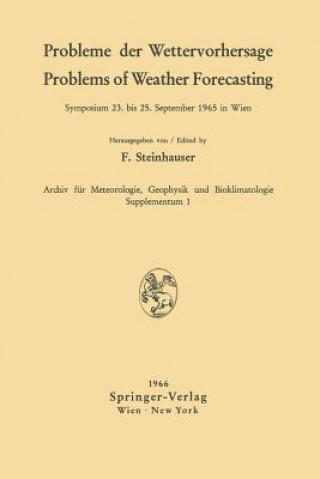 Könyv Probleme der Wettervorhersage / Problems of Weather Forecasting Ferdinand Steinhauser