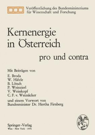 Knjiga Kernenergie in  sterreich Hertha Firnberg