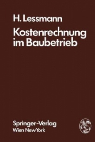 Knjiga Kostenrechnung im Baubetrieb H. Lessmann