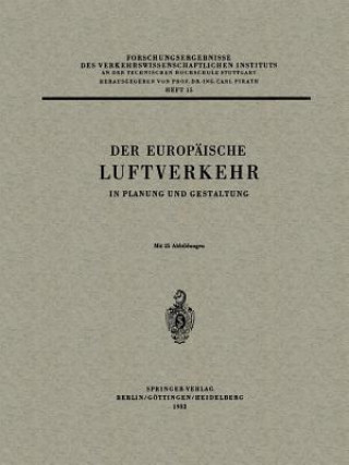 Książka Der Europaische Luftverkehr Carl Pirath