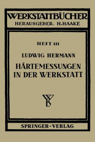 Knjiga Härtemessungen in der Werkstatt L. Hermann