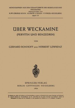 Book UEber Weckamine G. Bonhoff