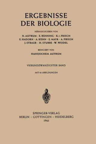 Kniha Ergebnisse der Biologie 